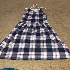 Plaid cute dress. Sleeveless and very pretty.